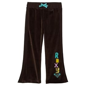 Roxy Girls 2-6x Roxy Teenie Wahine - Cowabunga Fashion Velour Pant