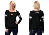 Chicago Blackhawks Women's Long Sleeve Armband Jersey Top - by Alyssa Milano