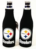 SET OF 2 PITTSBURGH STEELERS NFL BOTTLE SUIT KOOZIES