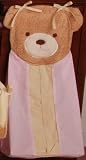 B is for Bear Pink Diaper Stacker