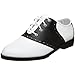 Pleaser Saddle-50 Size 7 White Black Ladies Saddle Shoes