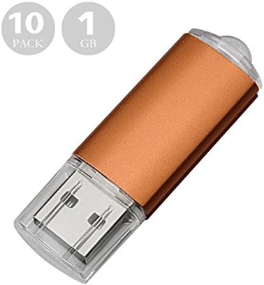 Bulk (10pcs Orange 1GB) USB 2.0 Flash Drives Memory Stick Thumb Drive Storage Pen Disk-Ship from USA