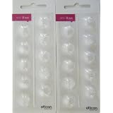(20 Pack) Oticon 8 mm Open Domes for: Intiga, Agil, Agil Pro, Acto, Acto Pro, Dual, Epoq and Delta.