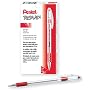 Pentel R.S.V.P. Ball Point Pen, 0.7 Millimeter Fine Tip, Red Ink, Box of 12 (BK90-B)