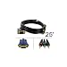 VGA Male to 3RCA (Component Video) Male Cable: 25 ft - by Abacus24-7