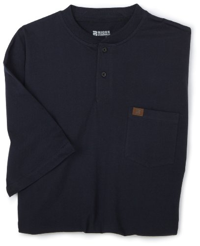 RIGGS WORKWEAR by Wrangler Mens Big and Tall Short Sleeve Henley