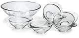 Bormioli Rocco Quattro Stagioni 7 Piece Salad Set, Gift Boxed