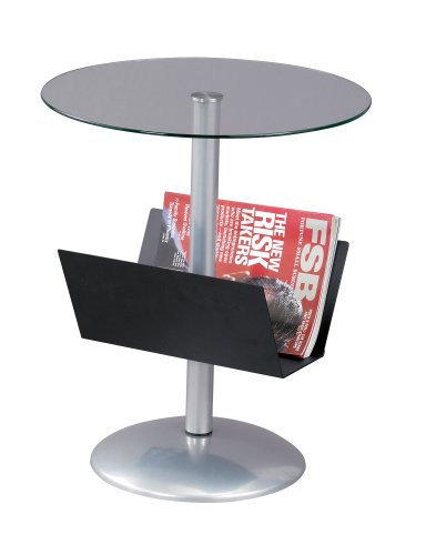 Adesso Sutton Magazine Table, Black