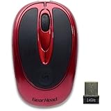 2.4GHz Wireless Optical Nano Mouse (Red) (USB)