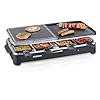 Severin 2341 Raclette Gril, Pierre griller, Mini Cr�pes Noir 8 Parts