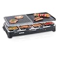 Severin RG 2341 Raclette-Partygrill mit Naturgrillstein, schwarz / 8 Pf�nnchen