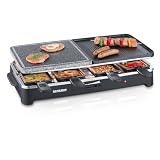 Severin RG 2341 Raclette-Partygrill mit Naturgrillstein, schwarz / 8 Pf�nnchenvon "Severin"