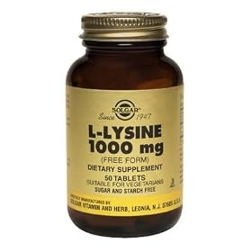 Solgar L-Lysine 1000mg 50 Tablets