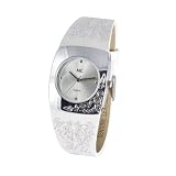 MC - 19715 - Montre Femme Quartz Analogique - Bracelet Cuir Blanc (Import Allemagne)