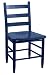 Boone Chair Wood Blue