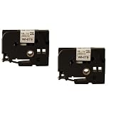 Brother TZE-231 2PK Labeling Tapes, 1/2w, Black on White, 2/Pack