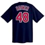Travis Hafner Cleveland Indians Youth Name and Number T-Shirt (Small)