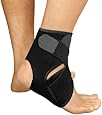 Bracoo Breathable Neoprene Ankle Support, One Size, Black