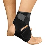 Bracoo Breathable Neoprene Ankle Support, One Size, Black