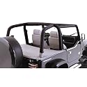 Rugged Ridge 13612.15 Sport Bar Cover Full Kit For 1997-02 Jeep Wrangler Black Denim