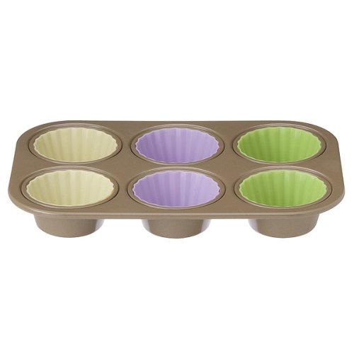 Buy Kitchen Essentials® from Calphalon® Cupcake Pan with Silicone Liners - Toffee online at Discounted New and Used prices. Delivered to your door with Off-The-Bookshelf.
