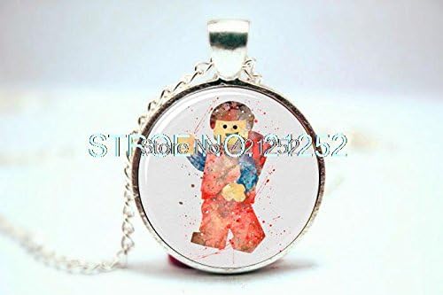 Pretty Lee 2015 Fashion Plego Minifigure Toy Man Art Print Necklace Glass Photo Cabochon Necklace Christmas gift