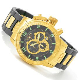 Invicta Men's 6677 Corduba Ibiza Collection 18k Gold-Plated Chronograph Watch