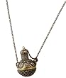 Glam Naturale Recycled Brass BOHO Gypsy Lamp Necklace with Removable Stopper - Long 30" Chain