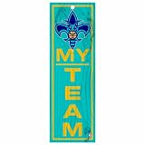 NBA New Orleans Hornets 4-by-13 Wood My Team Sign