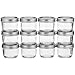 Kerr Wide Mouth Half-Pint Glass Mason Jars 8-Ounces with Lids and Bands 12-Count per Case (1-Case)