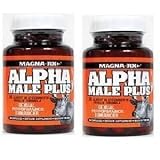 ALPHA MALE PLUS Performance Enhancer by MAGNA RX 2 pack – Male Enhancement System – Maximum Strength Growth Supplement, Testorone Increase