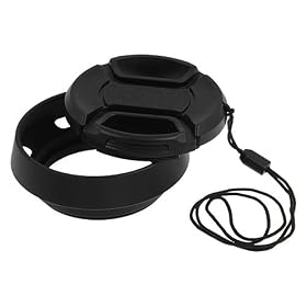 Fotodiox Pro Angle Lens Hood Sun Shade for Olympus PEN E-PL1, E-PL1s, E-PL2, E-PL3, E-P2, E-P3, E-M, OM-D, E-M5, Panasonic Lumix DMC-G1, G2, G3, G10, GX1, GH1, GH2, GF1, GF2, GF3, GF5