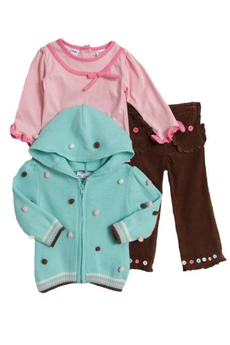 Baby Togs Baby-Girls Newborn Zippered Sweater