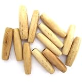 Genuine Hairpipe Bone; Teastained/Antiqued; size 1 inch, 25 pcs Hair Pipe Choker Beads