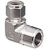 Parker A-Lok 8MSEL8N-316 316 Stainless Steel Compression Tube Fitting, 90 Degree Elbow, 1/2" Tube OD x 1/2" NPT Male