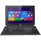 JKY 10.1" Quad Core Windows 8.1 Tablet PC with Magnetic Connection Keyboard, 2GB RAM 32GB ROM, Intel Atom CPU Z3735F 1.33GHz, 2.0MP+5.0MP Dual Camera , Free Office 365 Personal One Year, 1280x800 IPS Display, Bluetooth 4.0, External 3G, HDMI 1.4a