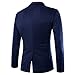 DressLoves Men's Cotton Blends Peak Lapels 1 Button Blazers