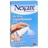 Special Pack of 5 3M PERSONAL AND HEALTH CARE 78498 Nexcare No Sting Liquid Bandage Spray - 0.6...