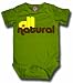 Small Plum All Natural Bodysuit, Green, 0-3 Months