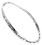 Mobius Infinity Bangle Bracelet - He shall give His angels charge over thee to help thee in thy ways. Proverbs 91:11