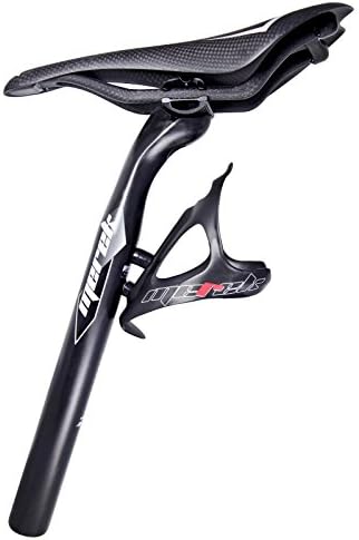 MEREK Full Carbon Seatpost w/ Full Carbon Water Bottle Cage for Road Bike/MTB - UD (Road Bike Ø27.2mm)