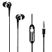 AUDIST SX-3511 - High Performance Earphones with Inline Universal Microphone and 1-Button Call - Suitable for All Apple iPhones, Samsung Mobiles, Tablets, MP3 Players, and More (Black)