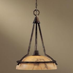 Minka 683-14 Calavera 16 Alabaster Pendant, Nutmeg by Minka