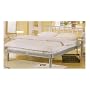 Contemporary Silver Platform Queen size bed