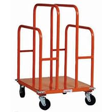 SPG UC2630-L1 Gillis/Jarke Panel and Lumber Cart, Welded Steel, 1200 lbs Capacity, 30" Length, 26" Width, 44-3/4" Height, 5" 2-Swivel/2-Rigid Polypropylene Wheels