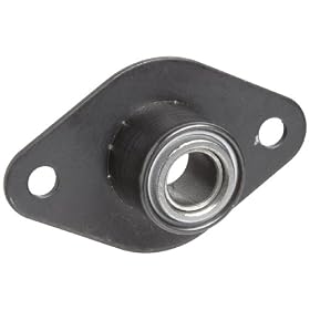 Spyraflo BFM-375-HT Self-Aligning, High Performance Teflon-Bronze Bearing With 2-Bolt Hole, 3/8"" Inner-Diameter Steel Flange