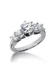 2.00 ct 5-Stone Lucita Style G SI2 Diamond Engagement Ring
