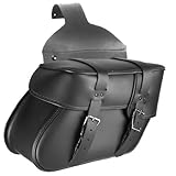 ALC Saddlebags 8011-04 Ventura Chubby Premium Leather Plain Detach Throw-Over Saddlebag - Pair