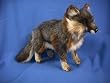 GREY FOX STANDING PLUSH TOY 18" L