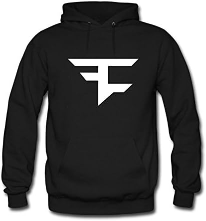 Hu Zhong Men's Faze Clan LOGO Long-sleeved 100% Contton Hoodies L Black